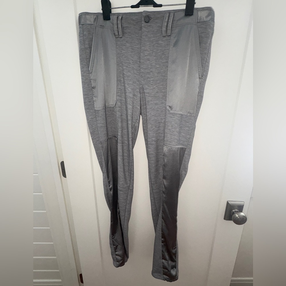 NWOT WHBM/WKND satin trim straight crop pants sz 8L